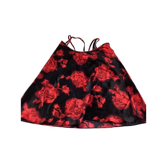 Womens Holiday Editions*Camisole Nightie Nighty*M*Red Roses*Valentines*Sissy*EUC - Picture 3 of 3